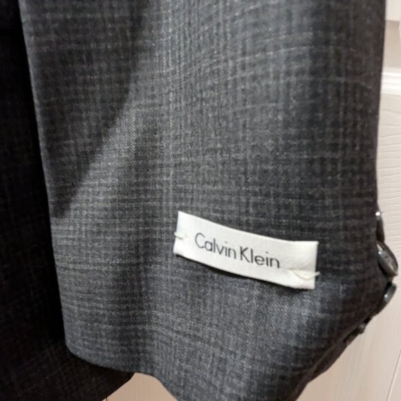 NEW CALVIN KLEIN Men's Blazer Suit Light Wool Gray Size 44R x 38W - Picture 6 of 10